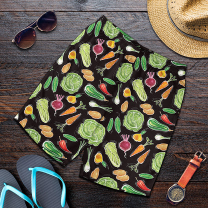 Fresh Vegetable Pattern Print Men's Shorts