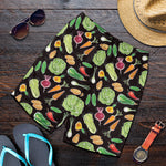 Fresh Vegetable Pattern Print Men's Shorts