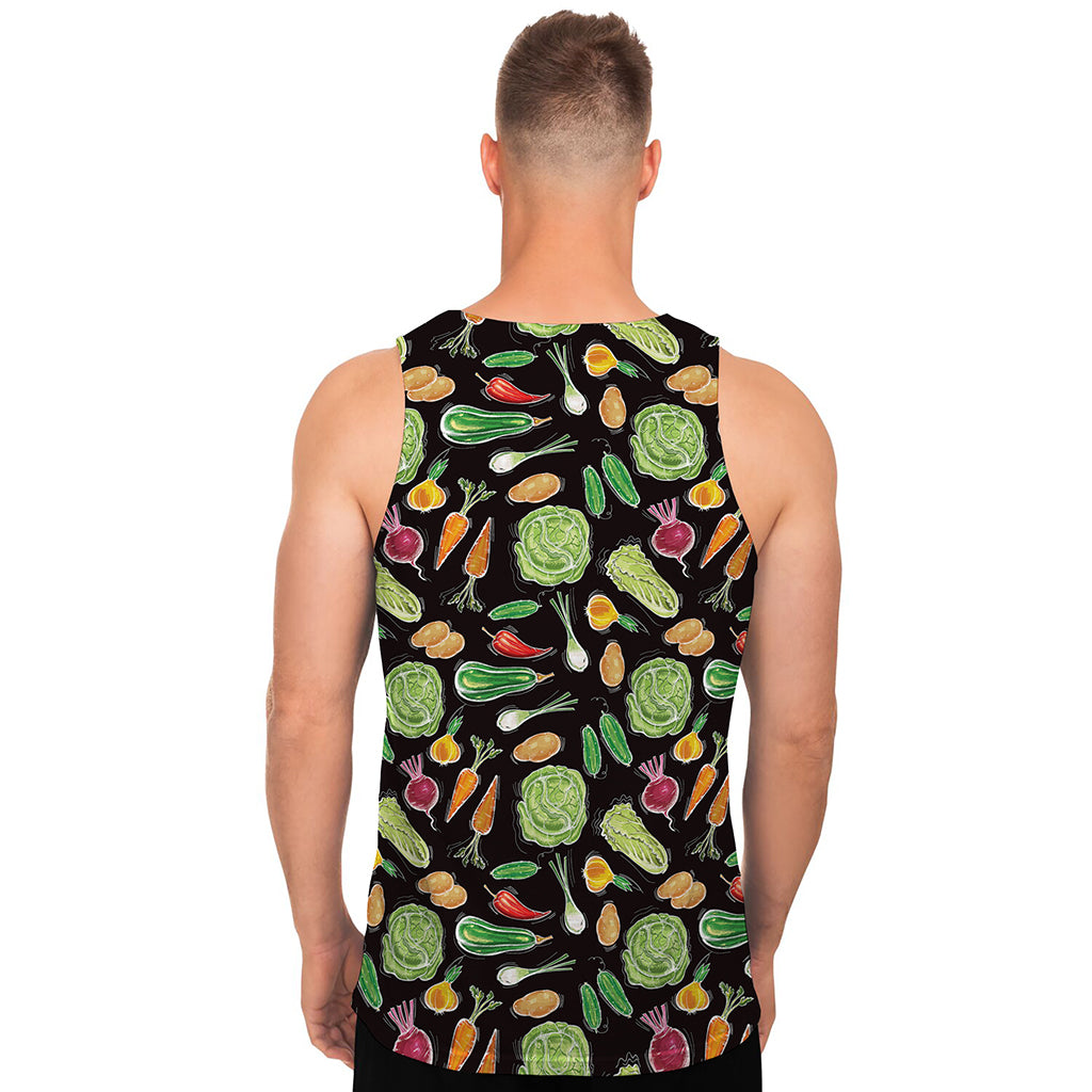 Fresh Vegetable Pattern Print Men's Tank Top