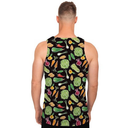 Fresh Vegetable Pattern Print Men's Tank Top