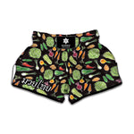 Fresh Vegetable Pattern Print Muay Thai Boxing Shorts