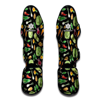 Fresh Vegetable Pattern Print Muay Thai Shin Guard