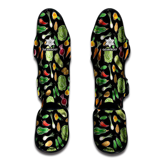 Fresh Vegetable Pattern Print Muay Thai Shin Guard