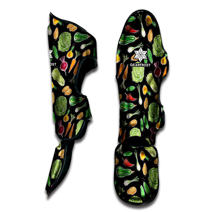 Fresh Vegetable Pattern Print Muay Thai Shin Guard