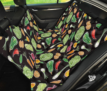 Fresh Vegetable Pattern Print Pet Car Back Seat Cover