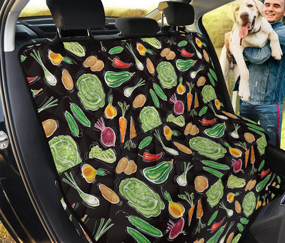Fresh Vegetable Pattern Print Pet Car Back Seat Cover