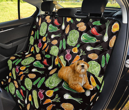 Fresh Vegetable Pattern Print Pet Car Back Seat Cover