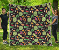 Fresh Vegetable Pattern Print Quilt