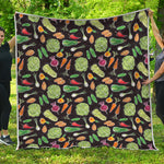 Fresh Vegetable Pattern Print Quilt