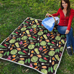 Fresh Vegetable Pattern Print Quilt