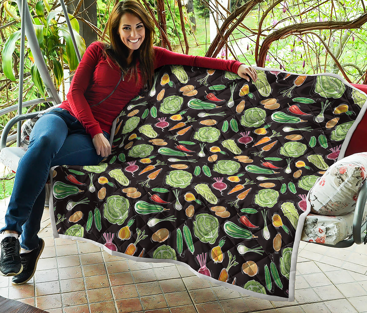 Fresh Vegetable Pattern Print Quilt