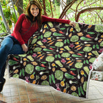 Fresh Vegetable Pattern Print Quilt