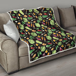Fresh Vegetable Pattern Print Quilt