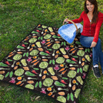 Fresh Vegetable Pattern Print Quilt