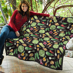 Fresh Vegetable Pattern Print Quilt