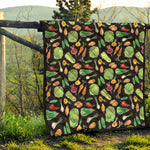 Fresh Vegetable Pattern Print Quilt
