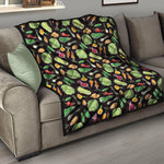 Fresh Vegetable Pattern Print Quilt