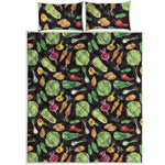 Fresh Vegetable Pattern Print Quilt Bed Set