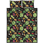 Fresh Vegetable Pattern Print Quilt Bed Set