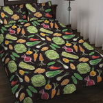 Fresh Vegetable Pattern Print Quilt Bed Set