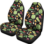 Fresh Vegetable Pattern Print Universal Fit Car Seat Covers