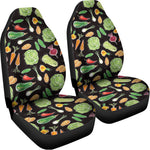 Fresh Vegetable Pattern Print Universal Fit Car Seat Covers