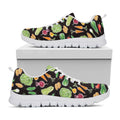 Fresh Vegetable Pattern Print White Running Shoes