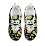 Fresh Vegetable Pattern Print White Sneakers