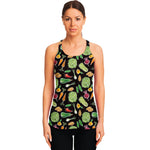 Fresh Vegetable Pattern Print Women's Racerback Tank Top