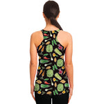 Fresh Vegetable Pattern Print Women's Racerback Tank Top