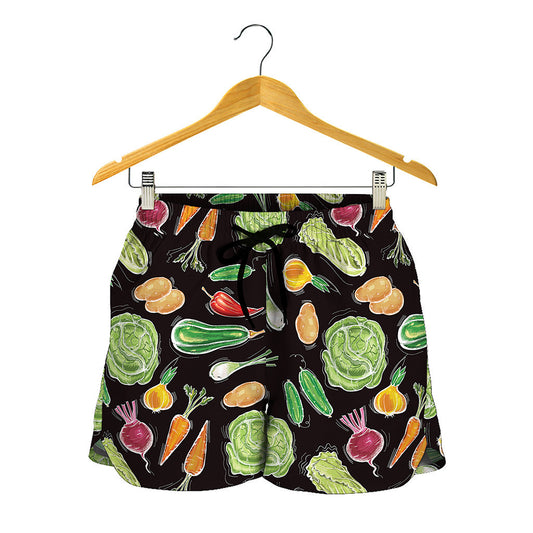 Fresh Vegetable Pattern Print Women's Shorts