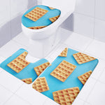 Fresh Waffles Print 3 Piece Bath Mat Set