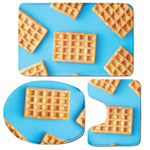 Fresh Waffles Print 3 Piece Bath Mat Set