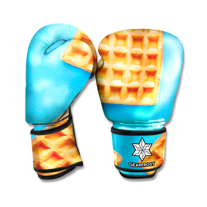 Fresh Waffles Print Boxing Gloves