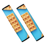 Fresh Waffles Print Car Seat Belt Covers