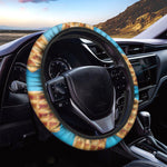 Fresh Waffles Print Car Steering Wheel Cover