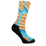 Fresh Waffles Print Crew Socks