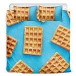 Fresh Waffles Print Duvet Cover Bedding Set