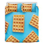 Fresh Waffles Print Duvet Cover Bedding Set