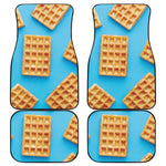 Fresh Waffles Print Front and Back Car Floor Mats