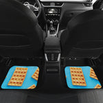 Fresh Waffles Print Front and Back Car Floor Mats