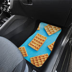 Fresh Waffles Print Front and Back Car Floor Mats