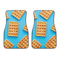 Fresh Waffles Print Front Car Floor Mats