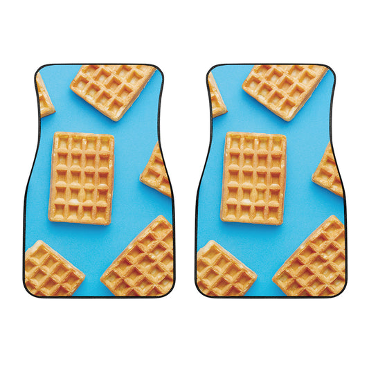 Fresh Waffles Print Front Car Floor Mats