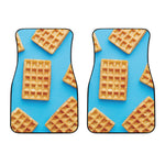 Fresh Waffles Print Front Car Floor Mats
