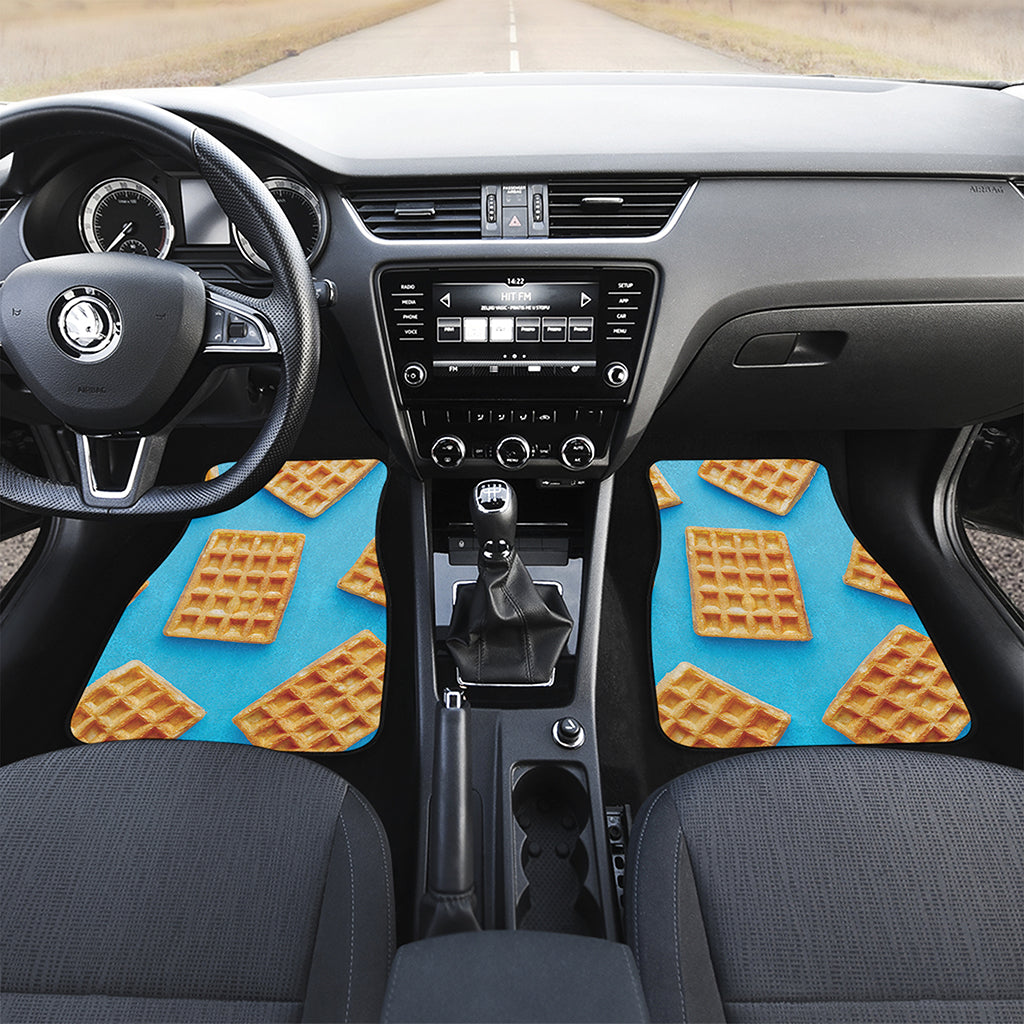 Fresh Waffles Print Front Car Floor Mats