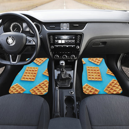 Fresh Waffles Print Front Car Floor Mats
