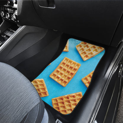 Fresh Waffles Print Front Car Floor Mats