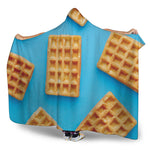 Fresh Waffles Print Hooded Blanket