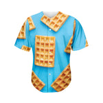 Fresh Waffles Print Men's Baseball Jersey